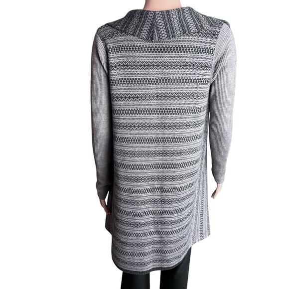 Willi Smith Vintage Open Cardigan S Soft Merino Wool Acrylic Aztec Southwestern - Picture 3 of 5